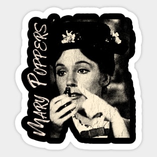 Retro  Mary Poppers Sticker